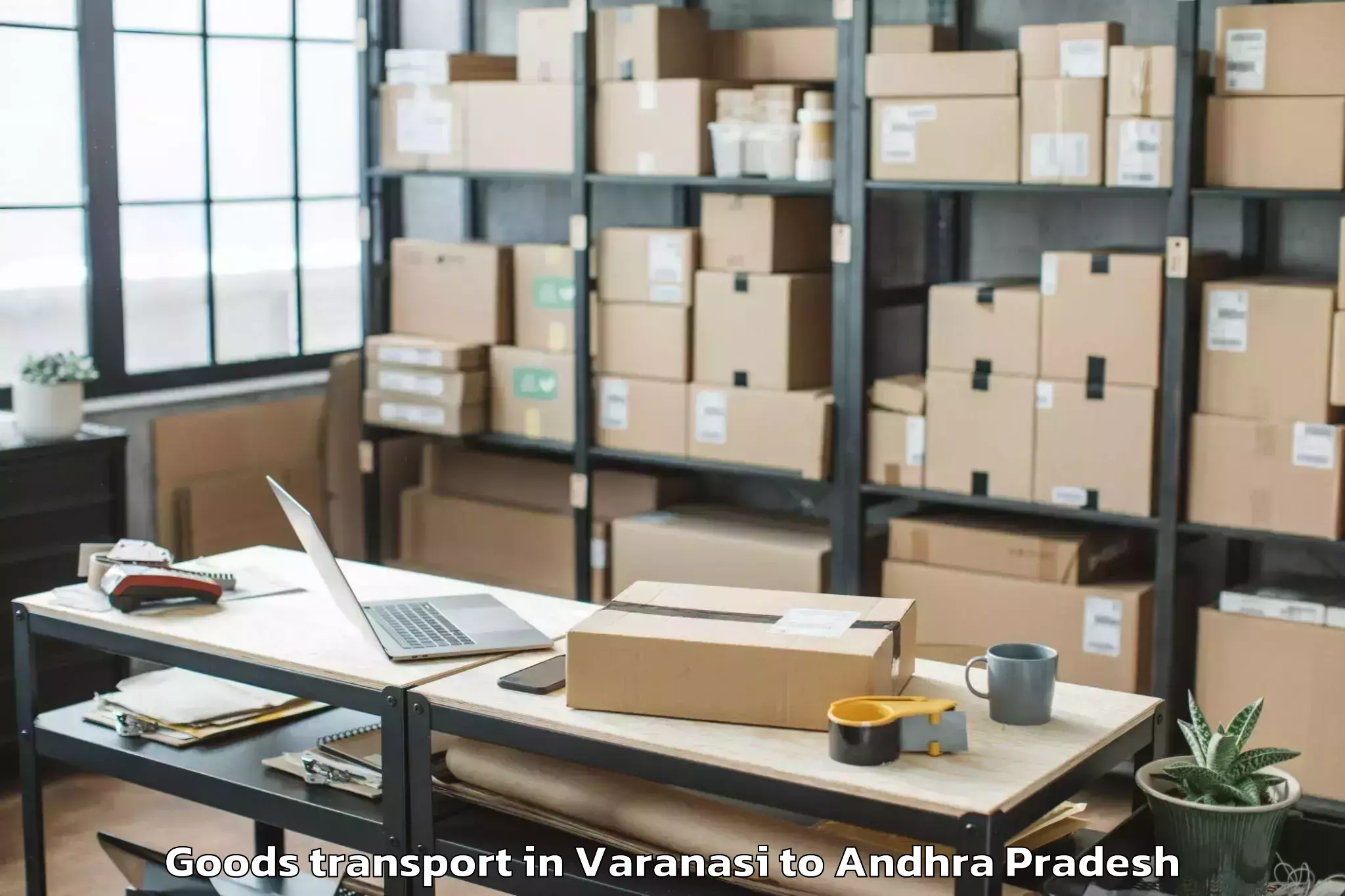 Top Varanasi to Guntur Goods Transport Available